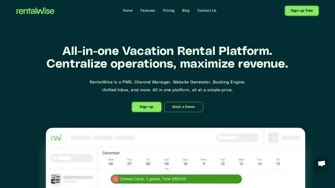 Vacation Rental Software, Channel Manager, Website Generator - RentalWise