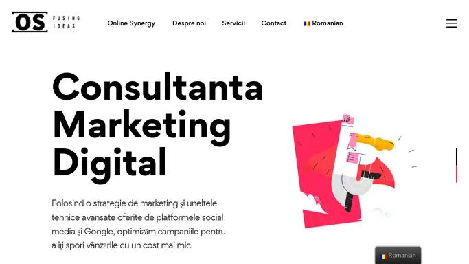 Online synergy – Creative & Consulting Agency – Doar un alt site web WordPress