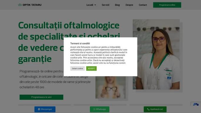 Oftalmologie Optik Tataru - cabinet oftalmologic, ochelari de vedere