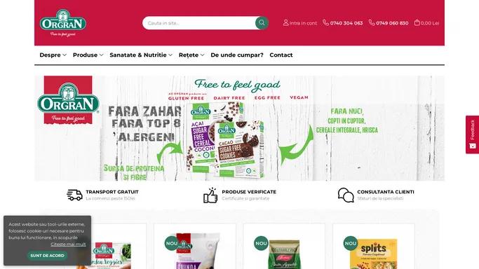 Produse fara Gluten pentru Vegani - Orgran.ro