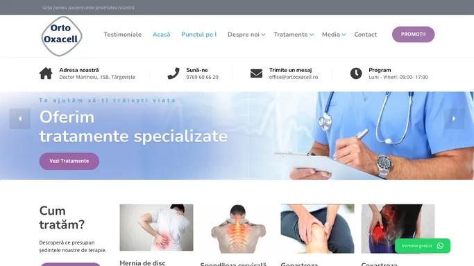 Clinica Orto Oxacell – Tratamente osteo-articulare – Articole despre bolile osteo-articulare