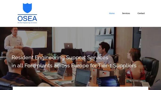 OSEA – On-Site Engineering Assistance – OSEA – On-Site Engineering Assistance