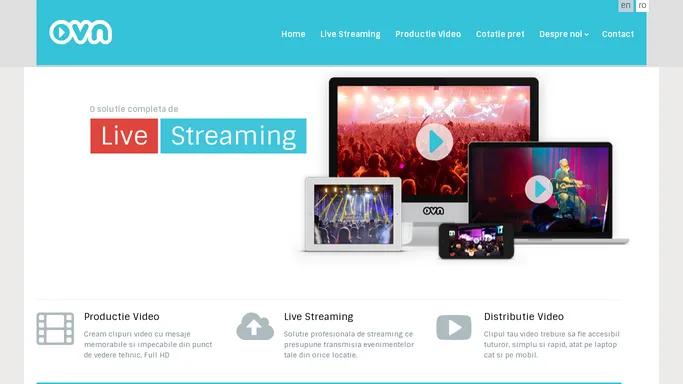 Live Streaming, Video Production & Video Marketing | Online Video Network | www.ovn.ro