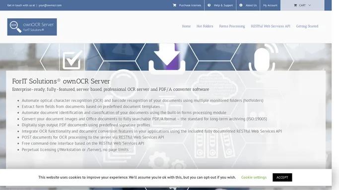 OCR Server - ForIT Solutions® ownOCR Server