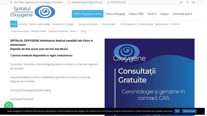 Spitalul Oxxygene - Recuperare Medicala, Fizioterapie, Geriatrie