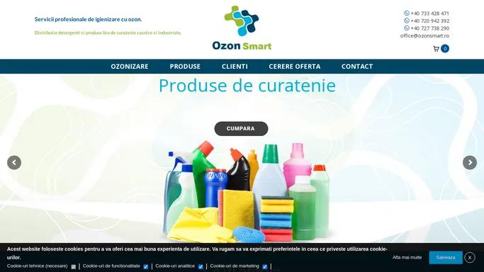 Ozon Smart - Sterilizare cu ozon si distributie produse de curatenie