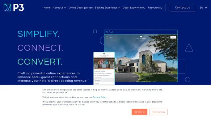 Hotel Booking Engine, Online Check-in, Guest Journey | P3