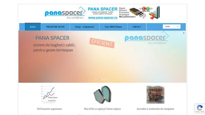 Pana Spacer - sistem de bagheta calda pt. geam termopan