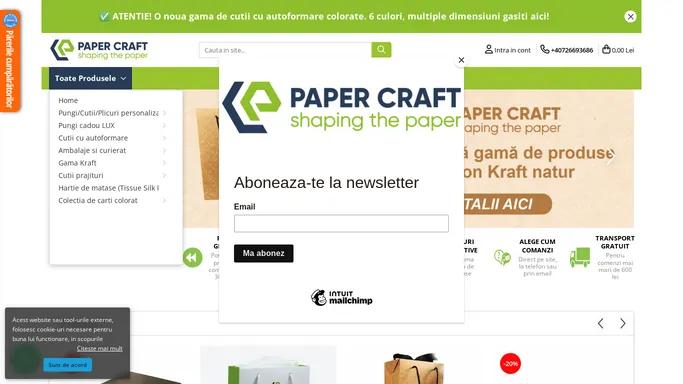 Paper Craft - Pungi Cadou de Hartie, Carti pentru copii, Servicii Legatorie