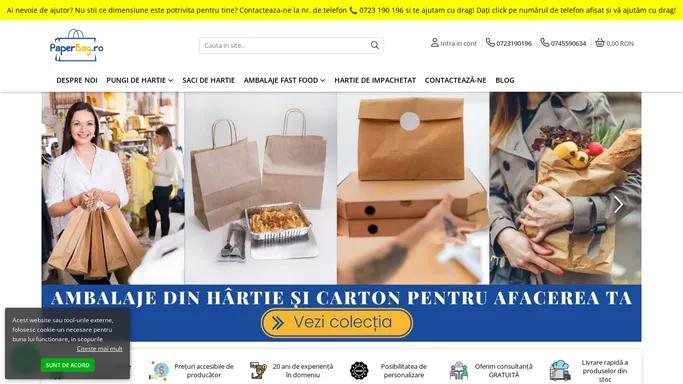 Ambalaje din carton si hartie ▷ Fabrica PaperBag