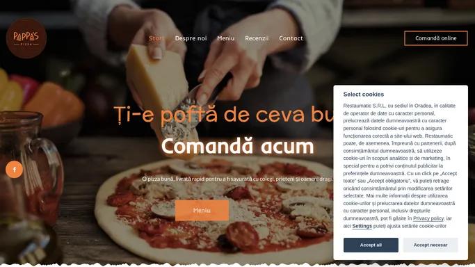 Pappa's Pizza - Comanda si achita online - Pappa's Pizza