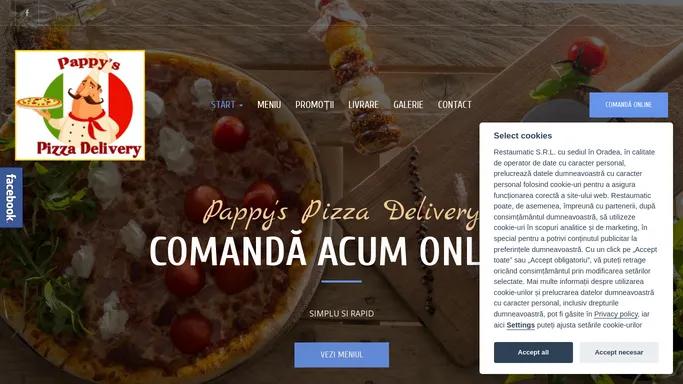 Pappy's Pizza - Comanda si achita online - Pappy's Pizza
