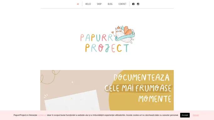 Papurr Project - Hartie cu poveste