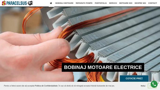 Bobinaj motoare electrice - Service Paracelesus. Reparatii motoare electrice