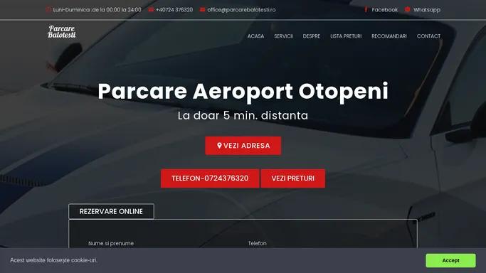 Parcare Aeroport Otopeni | Parcare Otopeni Termen lung