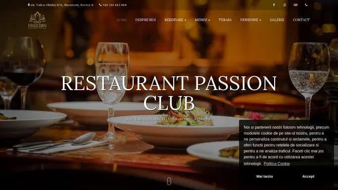 Restaurant evenimente si petreceri senzationale - Passion Club