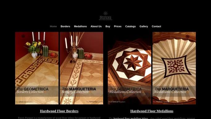 Hardwood Floor Borders and Medallions, Inlays for Parquet and Hardwood Flooring