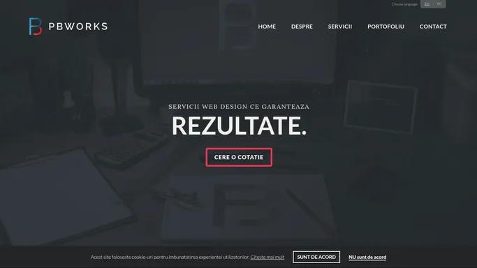 Servicii web design ce garanteaza rezultate - PB Works
