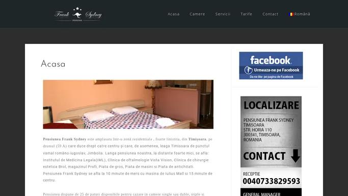 Pensiunea Frank Sydney – Site-ul oficial al pensiunii Frank Sydney – Timisoara | Cazare in Timisoara