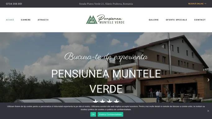 Pensiunea Muntele Verde - Cazare Slanic, Restaurant, Piscina, Rezervari Online