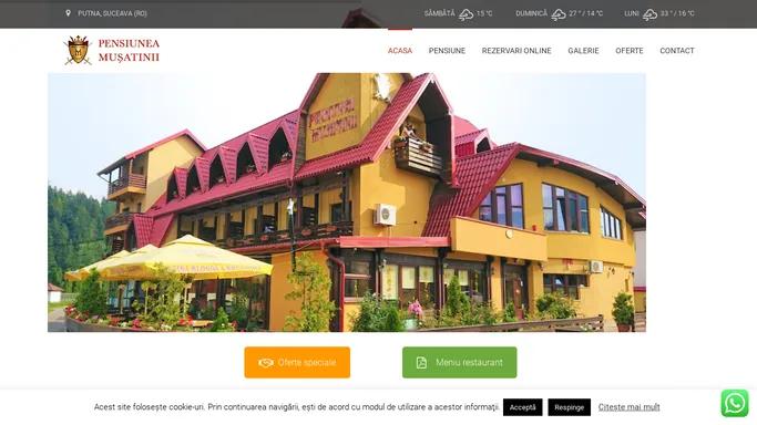 Cazare Putna, Bucovina • Pensiunea Musatinii
