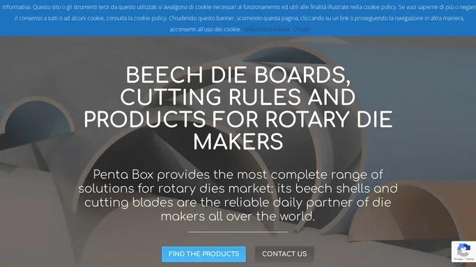 Penta Box » Beech Half-Cylinders For Rotary Dies