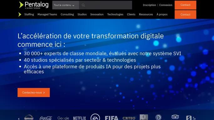 Pentalog : Creation de Produits Digitaux | Top 3% Ingenieurs IT