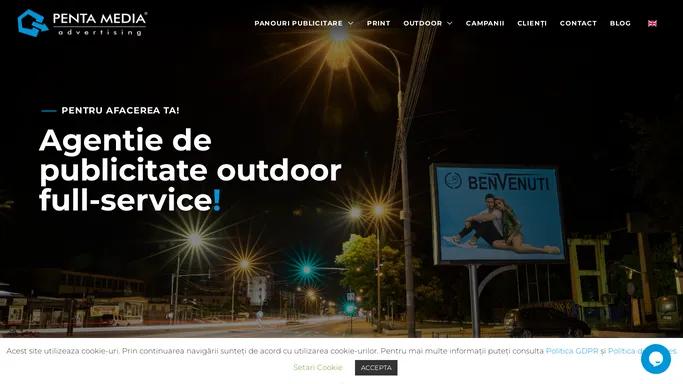 Agentie publicitate outdoor - Publicitate stradala - Penta Media