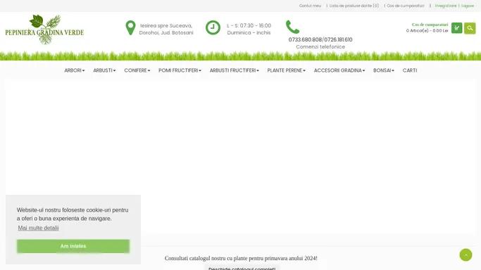 Pepiniera „Gradina Verde” - Magazin online de plante ornamentale si accesorii pentru gradinarit