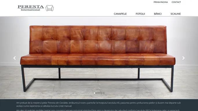 Peresta - mobilier tapitat, concept vintage industrial