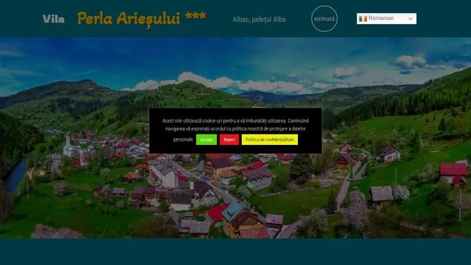 Prima pagina | Vila Perla Ariesului - Albac