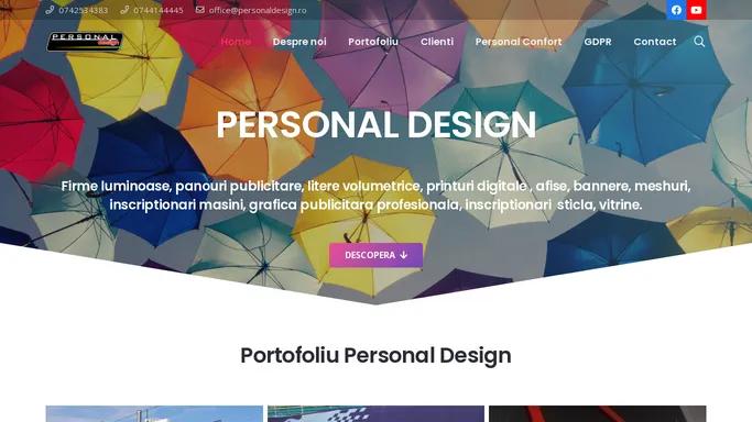 Productie publicitara Suceava: Personal Design