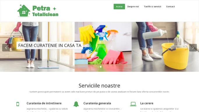 petratotallclean.ro – Executam servicii de curatenie cu utilaje si solutii profesionale la domiciliul clientului.