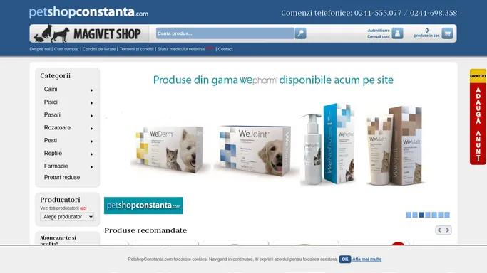 Pet shop Online Magivet in Constanta, Cabinet Veterinar, Farmacie Veterinara,