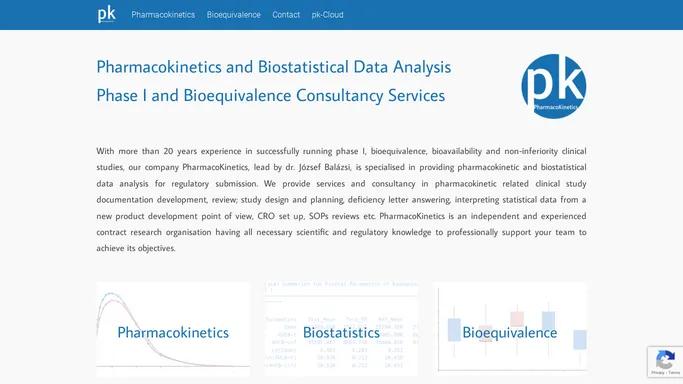 Pharmacokinetics - Bioequivalence Pharmacokinetics and Biostatistics