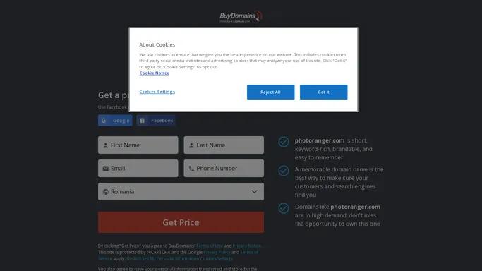 Buy Domains - photoranger.com is for sale!