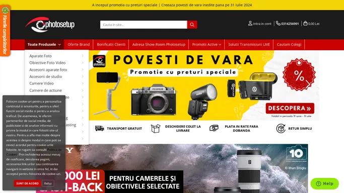 Magazinul tau preferat pentru echipamente foto, video si audio