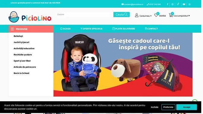 Piciolino.ro: Magazin Online Destinat Produselor Pentru Copii