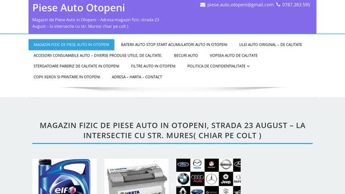 Magazin Piese Auto in Otopeni - ulei, becuri, stergatoare 👍