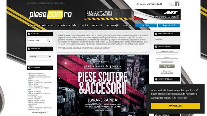 Piese scutere - magazin online cu piese scutere si moto