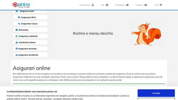 Asigurari online | Ia-ti polita de asigurare online de la Pint.ro!