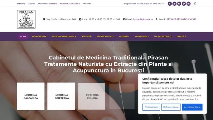 Acupunctura si Fitoterapie | Acupunctura Bucuresti | Centrul Pirasan