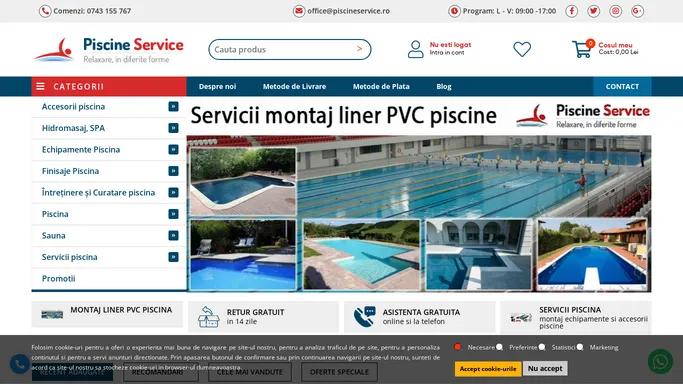 Piscine Service: Magazin online echipamente si accesorii piscine, constructii si intretinere