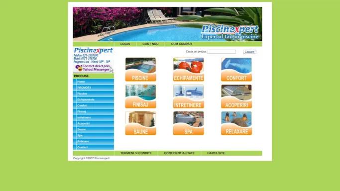 Primul magazin on-line din domeniul piscinelor si relaxarii