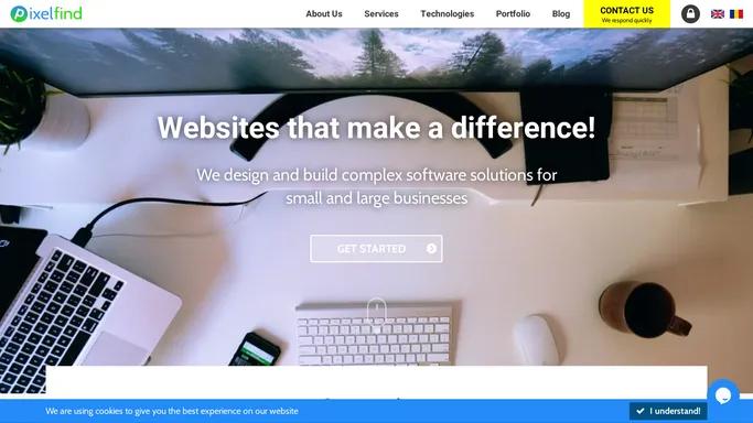 Web & Software Development Company | Build Responsive Websites | Pixelfind