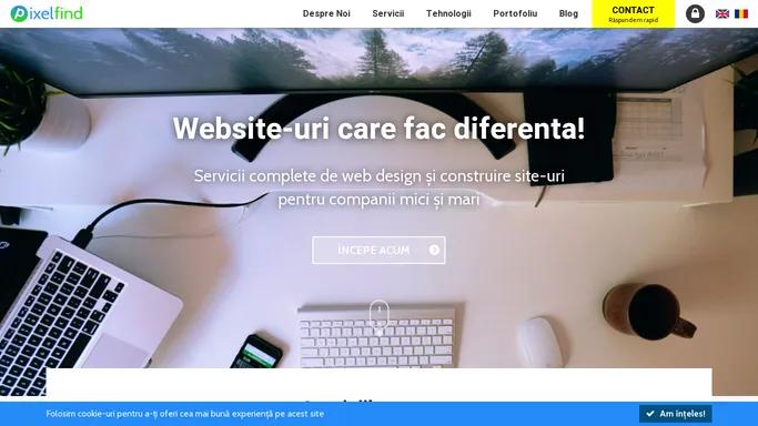 Creare Site | Firma de Web Design & Programare in Craiova | Pixelfind