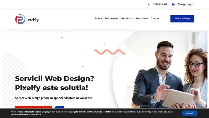 SERVICII WEB DESIGN - PIXELFY AGENTIE WEB DESIGN