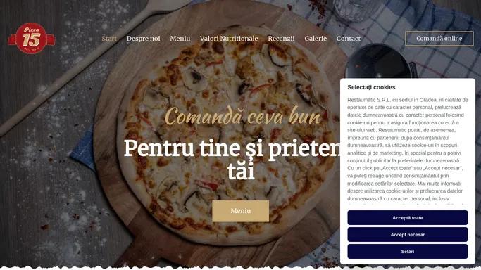 Pizza 15 - Comanda si achita online - Pizza 15