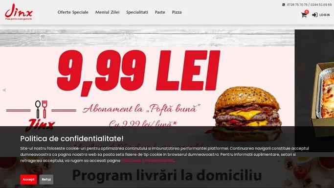 Comanda Pizza Online - Pizza Jinx Ploiesti