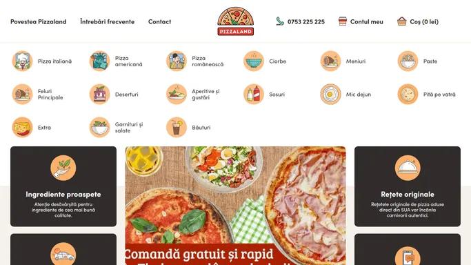 Pizzaland - Pizza, paste, risotto livrare rapida la domiciliu - Timisoara